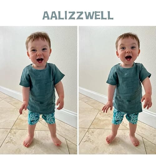 Aalizzwell Baby Swim Trunks, Toddler Infant Swimsuit Bathing Suit Beach Swimming Shorts thumbnail 4