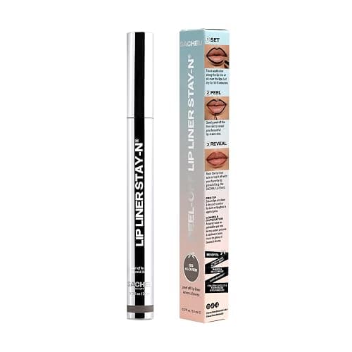 Sacheu Lip Liner STAY-N Peel Off Lip Stain — Long Lasting Waterproof Lip Tint with Hyaluronic Acid & Vitamin E — Transfer Proof Matte Finish (cLOVER) thumbnail 11