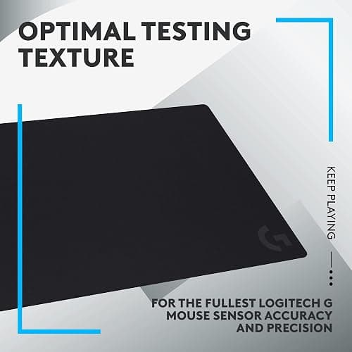 Logitech G840 XL Cloth Gaming Mouse Pad - 0.12 in Thin, Stable Rubber Base, Performance-Tuned Surface - Black thumbnail 5