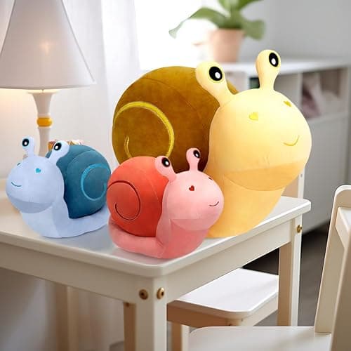 MUPI Snail Plush Pillow Toy Cute Stuffed Animal Snail Plush Kawaii Soft Decor Plushies Doll Gifts for Adults Kids Boys Girls Room Decor (Yellow 7.8 Inch) thumbnail 5