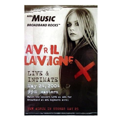 Avantica Avril Lavigne Live & Intimate 2004 Film Wall Art Print for Theater Movie Night Room Decor Wall 12x16 Poster - Image 1