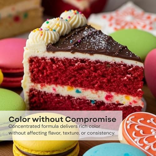 Chefmaster Rose Pink Liqua-Gel® Food Coloring | Vibrant Color | Professional-Grade Dye for Icing, Frosting, Fondant | Baking & Decorating | Fade-Resistant | Easy-to-Use | Made in USA | 0.70 oz thumbnail 5