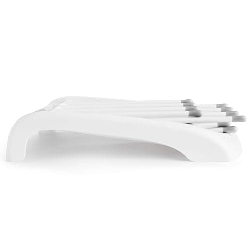 Munchkin Fold Baby Bottle Drying Rack - Compact Design Folds Flat for Easy Storage, White/Grey thumbnail 4