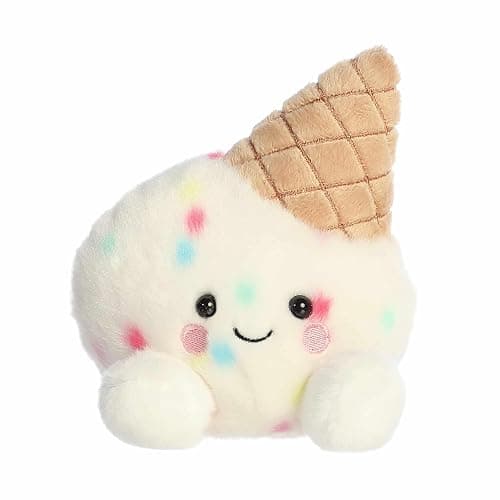 Aurora® Adorable Palm Pals™ Sprinkle Ice Cream™ Stuffed Animal - Fun Collectible Plush for Kids and Adult Collectors - Perfect for Decorating Rooms and Birthday Gifts - White 5 Inches - Image 1