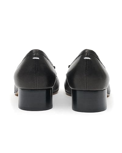 KOKOMOMO Black Split Toe Ballet Heels for Women Japanese Tabi Shoes Cylindrical Low Heels Pumps Chunky Block Heel Office Wedding Party Dress Shoes 1.2 INCH thumbnail 6