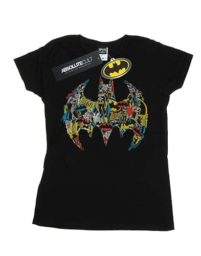 DC Comics Women's Batman Batgirl Logo Collage T-Shirt thumbnail 2