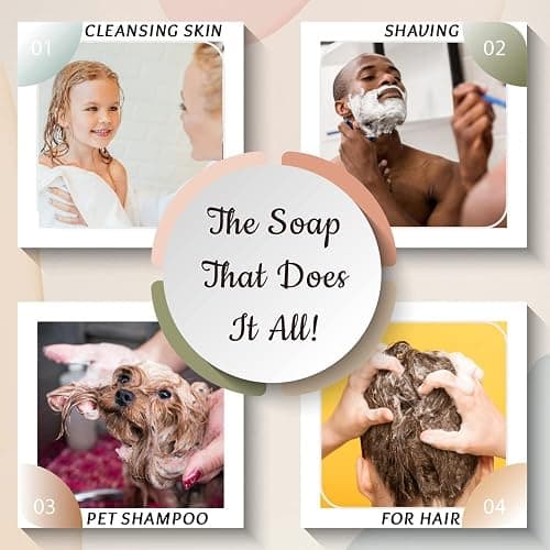 Amish Farms Soap Bar with All Natural Bentonite Clay | Made in USA, Vegan Moisturizing for Sensitive Skin | Women & Mens Face & Body Bath Soap for Shower | Clean Scent | 5 Ounce Each (5 Bars) thumbnail 3