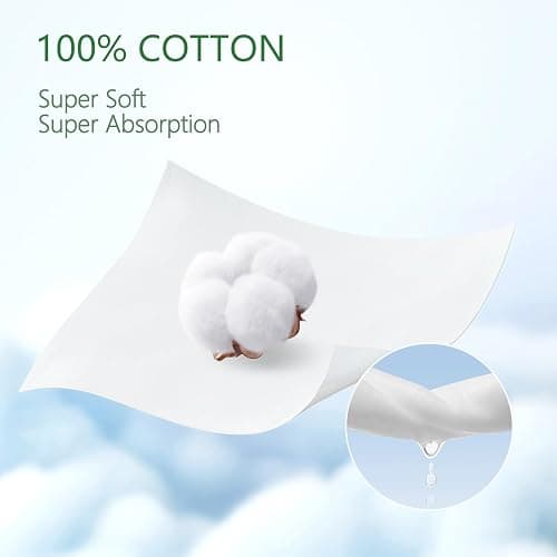 Dorahoney 100% Cotton Travel Wipes for Sensitive Skin, 99% Purified Water Hypoallergenic Mini Wet Wipes, Unscented Pocket Wipes Travel Essentials, 56 Count (8 Packs of 7) thumbnail 4