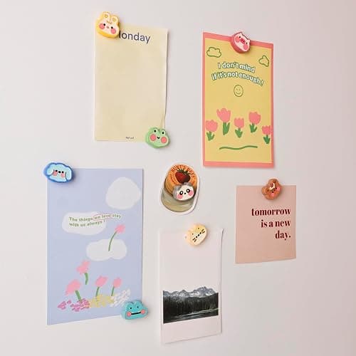 8 Pcs Cute Animal Refrigerator Magnets - Pet Decor for Photos, Notes, Menus | Fridge, Locker & Metal Board thumbnail 6