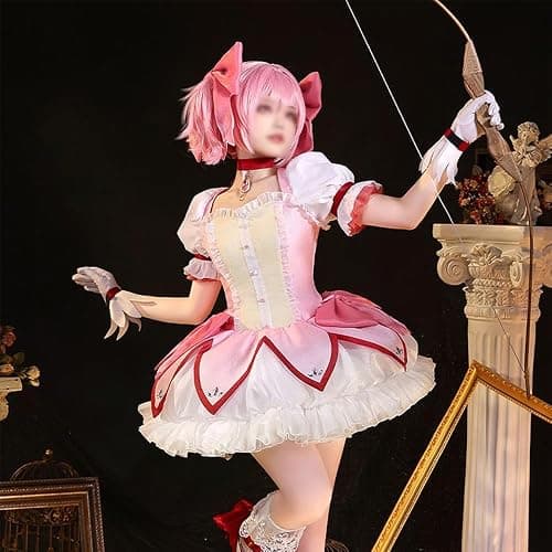 Zhongkaihua Kaname Madoka Cosplay Costume Anime Cosplay Role Play Dress Uniform Suit Full Set Outfit Halloween Carnival Dress up Party thumbnail 5