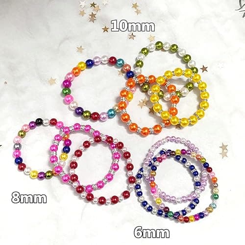 400pcs 8mm Pearl Beads Satin Luste Round Loose Plastic Pearl Craft Beads for Jewelry Making Earring Bracelet Necklace Key Chains Sewing Crafts Decoration (Orange) thumbnail 4