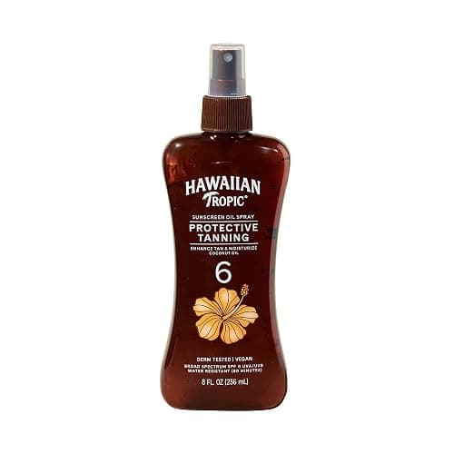 Hawaiian Tropic Dark Tanning Oil Spray Pump, SPF 6 8 Oz (Packaging May Vary) - Image 1
