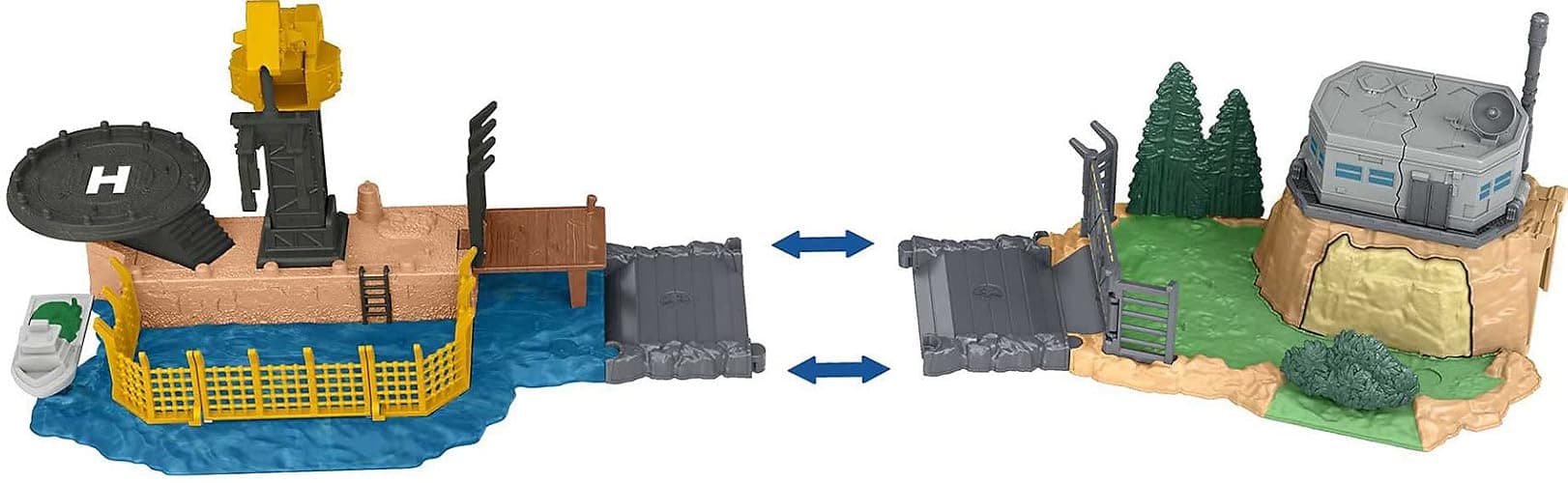 Mattel Jurassic World Dominion Minis Mosasaurus Mayhem Playset with 2 Mini Dinosaur Figures, Launchers and Break Apart Feature, Toy Gift Set and Collectible - Modern thumbnail 6