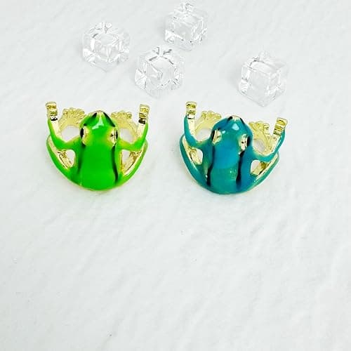 Vintage Punk Animal Jewelry Gift - Delicate Tree Frog Ring, Open Frog Shaped, Adjustable thumbnail 6