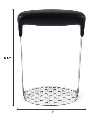 OXO Good Grips Stainless Steel Smooth Potato Masher, Black/Silver thumbnail 3