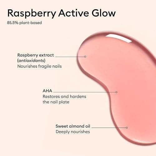 Manucurist Active Glow Raspberry Gift Set with Green Oil | Care nail polish and cuticle oil gift box with mini nail file. Vegan nail care gift for women thumbnail 4