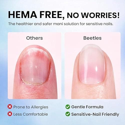 Beetles Chrome-Proof Matte Top Coat, HEMA-Free No-Wipe UV Gel | Top Coat for Chrome Nail Powder, Powder-Resist Matte Finish for Isolated & Detail Nail Art thumbnail 3