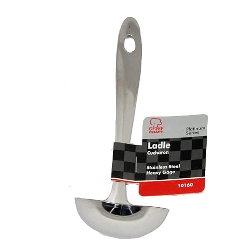 Chef Craft Select Serving Ladle, 8 inch, Stainless Steel thumbnail 2