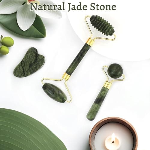 Skincare Gifts for Teen Girls, Jade Roller Gua Sha Facial Spa Tool Set | Christmas Gift for Teen Girl Ages 10 11 12 13 14 15 16 17 18,Tween Girl Daughter Girlfriend Birthday Gift Basket Stuffers thumbnail 3