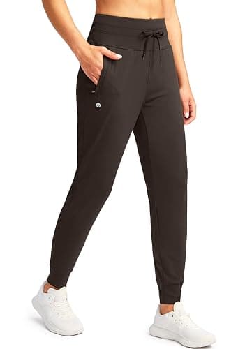 G Gradual Women's Joggers Pants with Zipper Pockets High Waisted Sweatpants Athletic Tapered Pants for Women Lounge Workout - Image 1