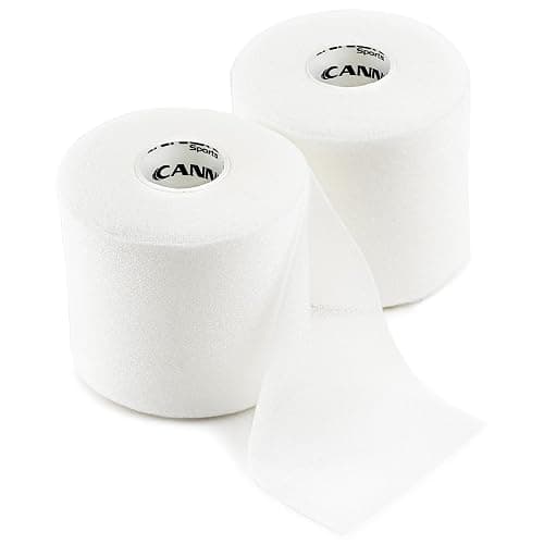 Cannon Sports Pre-Wrap 2-Pack 30 Yards Each Roll Athletic Tape Foam Underwraps for Ankles Wrists Hands Knees Elbows Hair (White) - Image 1