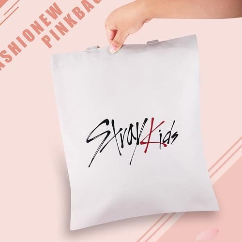 Yanmzmin Stray Canvas Tote Bag Skz Canvas Shoulder Bag Merch for Stay Fans Gifts Grocery Bags thumbnail 4
