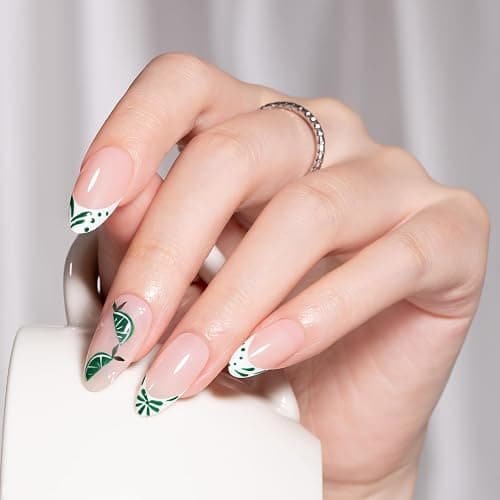 MAYCHAO Green Gel Nail Polish Art Liner 8ml Christmas Green Build in Thin Brush for Swirl/Euphoria French Tips Manicure Painting DIY at Home thumbnail 2