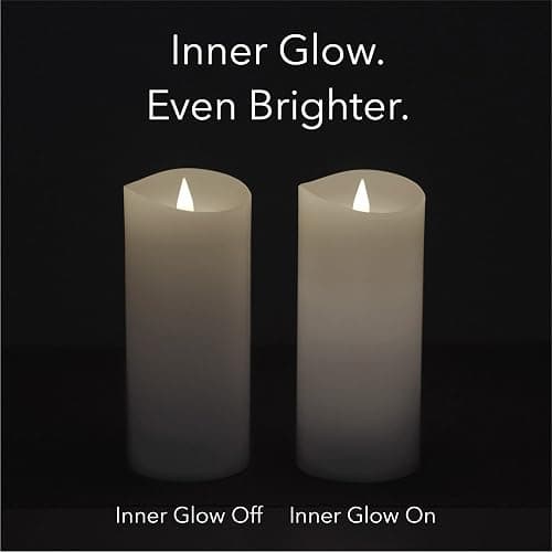 Softflame Flameless LED Candles with Remote Control, 4"x 6.25"Flickering 3D Moving Flame Battery Operated Candles in Real Wax Shell for Indoor Use, Home Decor White thumbnail 8