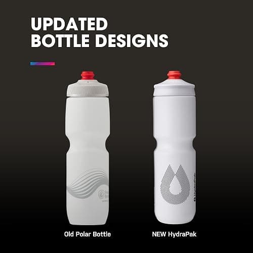 HydraPak Breakaway Surge Lightweight Bike Water Bottle 2-Pack (20oz, 25oz, 30oz) - High Flow, Cycling & Sports Squeeze Bottle thumbnail 3