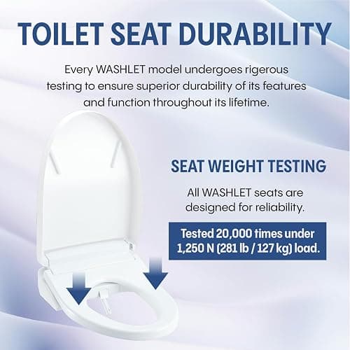 TOTO® WASHLET®+ S7A Electronic Bidet Toilet Seat with EWATER+® Bowl and Wand Cleaning, Auto Open and Close Contemporary Lid, Elongated, Cotton White - SW4736AT40#01 thumbnail 22