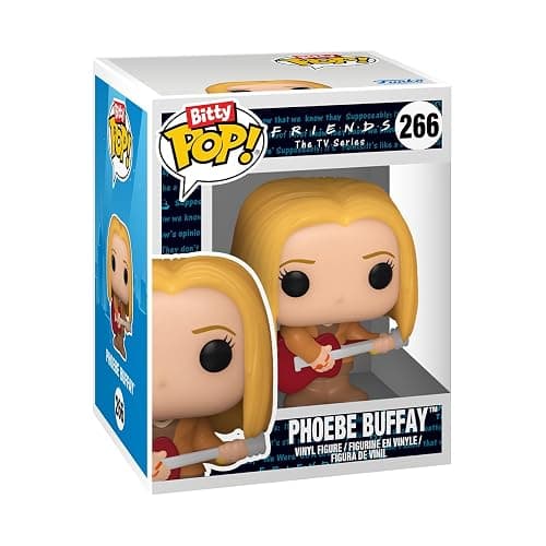 Funko Bitty POP! Friends - Phoebe, 4-Pack and A Surprise Mystery Mini Figure - 0.9 Inch (2.2 Cm) Collectable - Stackable Display Shelf Included - Gift Idea - Party Bags Stocking - Cake Topper thumbnail 4