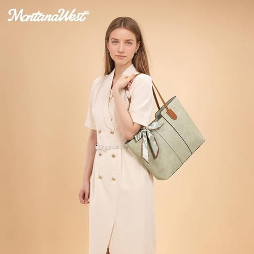 Montana West Tote Bags for Women Top Handle Satchel Purses thumbnail 2