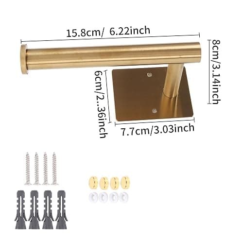 OCIOLI 2 Pack No Drill Curtain Holdbacks - Self-Adhesive/Screw-in Metal Curtain Tie Backs with Rustproof SUS304 Steel, Wall Mount Drapery Hooks, Damage-Free Installation for All Curtains (2, Gold) thumbnail 3