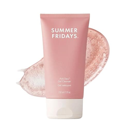 Summer Fridays Pink Dew Gel Facial Cleanser - pH-Balanced Foaming Gel Face Wash for Oily, Blemish-Prone + Sensitive Skin - Refreshing + Hydrating Gentle Face Cleanser for Soft, Radiant Skin (5 fl oz) - Image 1