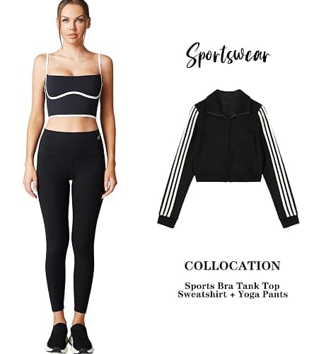 Move With You Sleeveless Spaghetti Strap Padded Sports Bra Tank Tops Square Neck Double Layer Workout Fitness Basic Crop Tops thumbnail 5