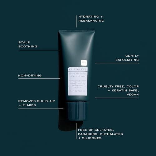 Kristin Ess Hair Instant Exfoliating Scalp Scrub for Build Up and Dandruff + Soothing, Hydrating + Rebalancing Dry Scalp Treatment, Non Drying, Cleanse + Detox, Vegan, Color Safe, 6.7 fl oz thumbnail 2