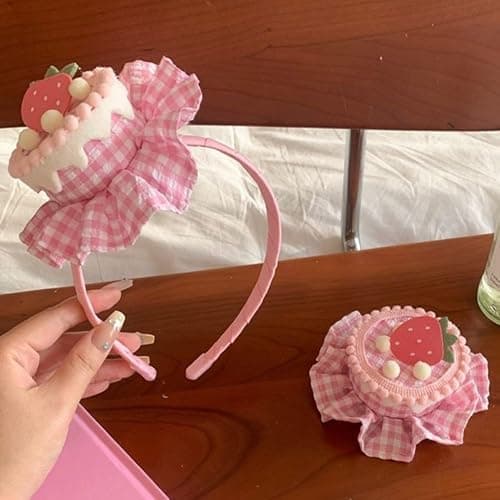 Zenrave Jirai Kei Strawberry Headband Jfashion Gyaru Cutecore Lolita Kawaii Vkei Clothes Decora Fashion Shoujo Girl Jojifuku Mori Kei (headband) thumbnail 2