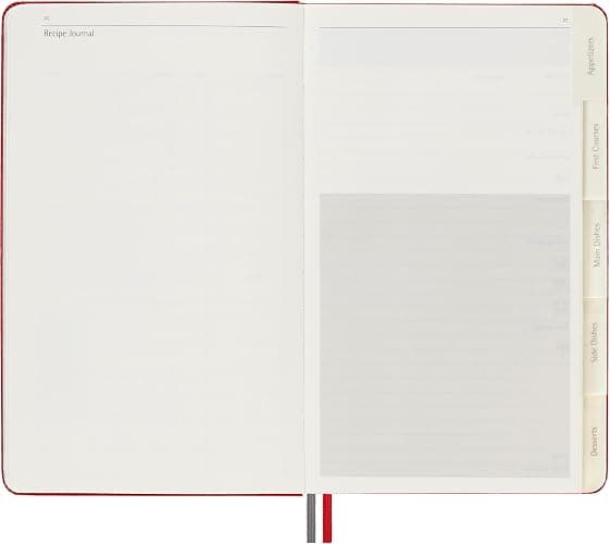 Moleskine Passion Journal, Recipe, Hard Cover, Large (5" x 8.25") Scarlet Red, 400 Pages thumbnail 7