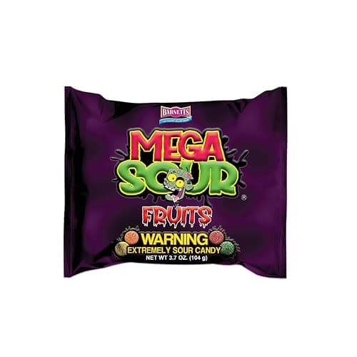 Barnetts Sweets Mega Sour Candy Fruits 104g (Pack of 3) – Handmade British Hard Sweets – Extreme Sour Candy Challenge thumbnail 5