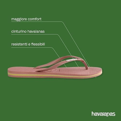 Havaianas - Slim Brasil Logo, Bequeme, Robuste und Leichte Badelatschen für Frauen, Hommage an Brasilien, Flagge auf Riemen und Sohlen thumbnail 2
