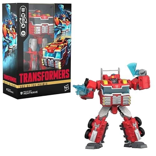 Transformers Age of the Primes Voyager Class Rescue Bot Heatwave, 7-inch Converting Action Figure, Robot Toys for Ages 8+ | Transformers Age Of The Primes 7 Inch Action Figure Voyager Class (2025 Wave 2) - Heatwave - Image 1
