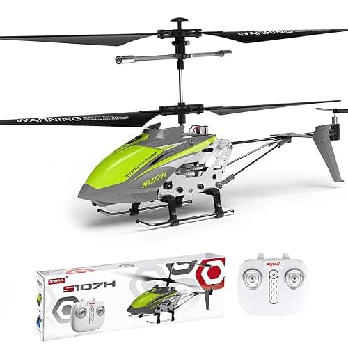 Cheerwing Remote Control Helicopter,SYMA S107H Mini RC Helicopter with Gyro,Altitude Hold, One Key Take Off/Landing for Adults Kids(Green) - Image 1