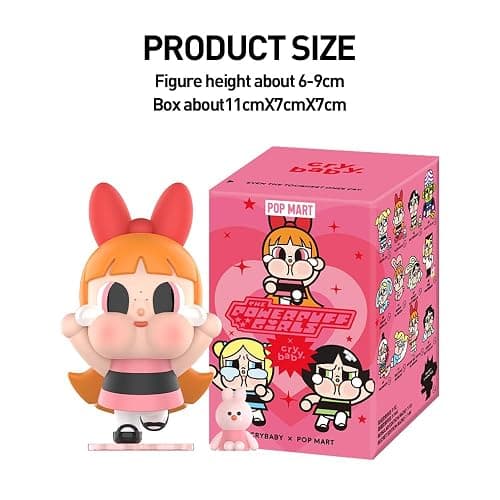 POP MART CRYBABY x Powerpuff Girls Series Whole Set（12Boxes） 2.5 inches Articulated Character Premium Design gifts for women Fan-Favorite Collectible Toy Art Toy Action Figure thumbnail 6