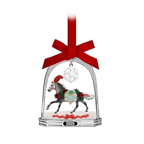 Breyer 2025 Stirrup Ornament | Christmas in Bloom | Model # B-HP-10224 - Image 1