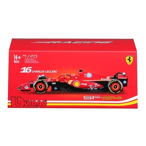 Bburago 1:43 SFR Ferrari SF-24 w/helmet (2024), Leclerc #16 thumbnail 9