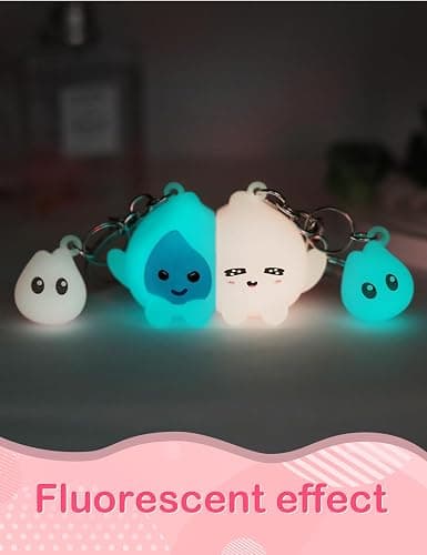 ChunlongFour Matching Keychains Couple Gifts for Boyfriend Girlfriend Him Her Friend Valentine's Day Gift Cute Keychain Set Matching Couple Stuff Best Ideal Gift for Christmas Birthday thumbnail 5