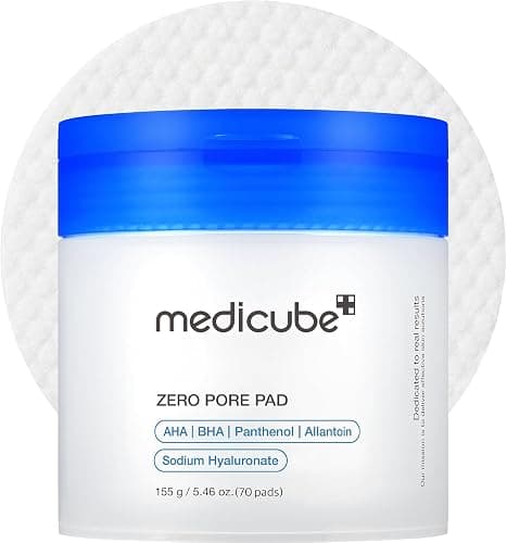 medicube Toner Pads Zero Pore Pad 2.0 for Exfoliation and Pore Care | Dual-Textured Facial Pad with 4.5% AHA Lactic Acid, 0.45% BHA Salicylic Acid - For All, Korean Skin Care, 70 Pads, 1 Pack - Image 1