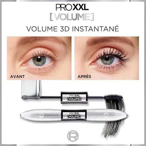 L'Oréal Paris - Mascara Pro XXL Lift - Effet Réhaussement de Cils Professionnel - Technologie Double Brosse - Longue Tenue - Teinte : Noir - 12 ml thumbnail 2