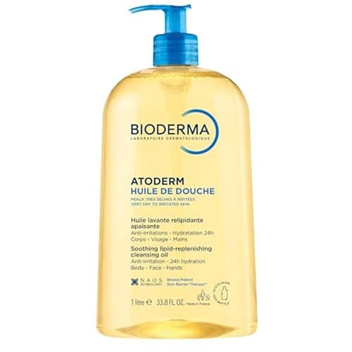 Bioderma Atoderm Shower Oil - Cleansing Oil Body Wash for Very Dry to Eczema-Prone Skin, Shower Oil to Nourish, Soothe & Restore Sensitive Skin, Soap Free - 1L - Image 1