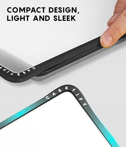 CASETiFY Impact MacBook Air 15" (M2-M5) Case [Cushioned Impact Corners/Scratch-Resistant/Anti-Slip Grip] - Apple MacBook Case - Clear Black thumbnail 2